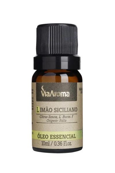 Óleo essencial Limão Siciliano Cítrico natural Via Aroma