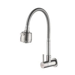 Torneira de Cozinha Gourmet Flexível Giratória Parede Longa Doan Nox05 - 1