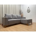 Ver imagem 4 de Sofá 3 Lugares 2,30 M Linho Cinza A230 Chaise Lisboa