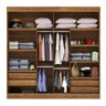 Guarda-Roupas Casal Roupeiro Grande Portas Dupla Face 2 Portas Deslizantes 4 Gavetas Navegantes - Ip - 3