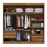 Guarda-Roupas Casal Roupeiro Grande Portas Dupla Face 2 Portas Deslizantes 4 Gavetas Navegantes - Ip - 4