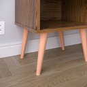 Ver imagem 4 de Conjunto Kit Compacto 2 Mesa de Cabeceira Luxo Decore Mesinha Canto Quarto Nicho - Preto -Lojas RPM