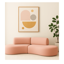 Ver imagem 1 de Sofá Orgânico Módulo Curvo Savana Boucle Rosê- Montanari's Decor