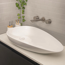 Ver imagem 1 de Cuba de Apoio para Banheiro Gota Slim Louça Cerâmica 76,5 Cm Pingoo.casa - Branco