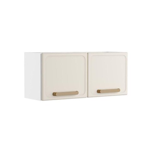 Armário Aéreo de Cozinha em Aço 7004 80cm 2 Portas Essência Areia Bertolini