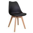 Ver imagem 6 de Conjunto Sala de Jantar Denali Mesa Tampo de Vidro 4 Cadeiras Preto/rustic/preto Madesa