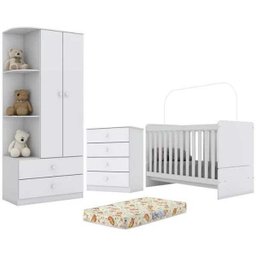 Quarto Infantil Labirinto I117 I714 I19 Com Colchão Branco Henn - 1