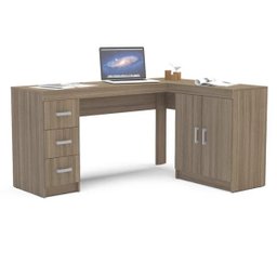 Mesa para Computador Espanha Castanho Politorno - 2