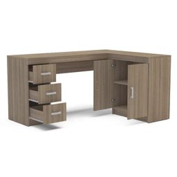 Mesa para Computador Espanha Castanho Politorno - 4