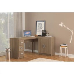 Mesa para Computador Espanha Castanho Politorno - 6