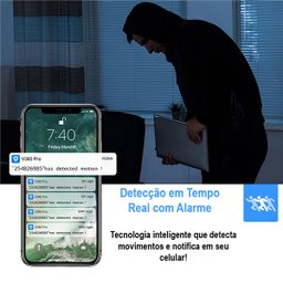 Câmera Ipc360 Wifi Ip Hd Visão Noturna Detector de Movimento - 5