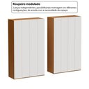 Ver imagem 7 de Guarda Roupa Casal Modulado Crrui-GRP117 8 Portas 6 Gavetas MDP Madeirado-Branco Multimóveis