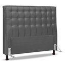 Ver imagem 1 de Cabeceira Cama Box Casal Ciara 140cm Botonê com Frame Suede Cinza