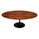 Ver imagem 1 de Mesa Saarinen Oval Pau Ferro 244x137cm - Base Preta Mgsaarinen
