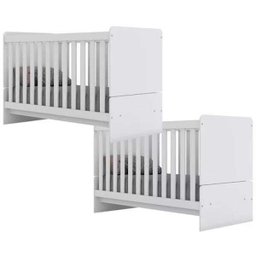 Quarto Para Gemeos Labirinto Com Colchões Branco Henn - 2