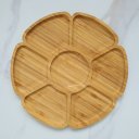 Ver imagem 1 de Petisqueira de Bambu Flower 7 Divisórias