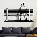 Ver imagem 1 de Adesivo de Parede Forrest Gump o contador de História - Especial 98x62cm