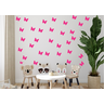 100 Adesivos Vinil Decoração de Parede Borboletas:marrom - 1