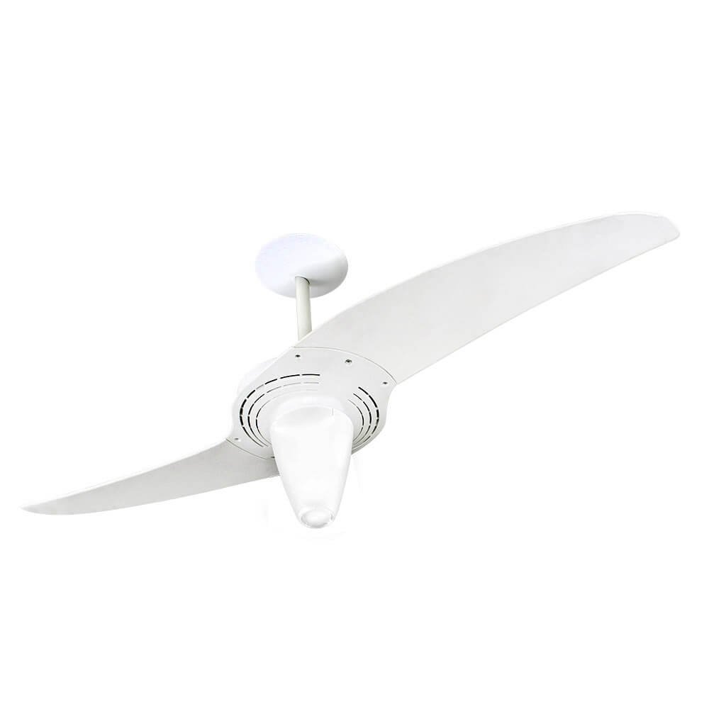 Ventilador de Teto Spirit 201 Branco Lustre Cônico 127v