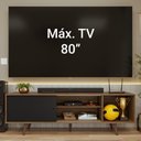 Ver imagem 5 de Rack para Tv até 80 Polegadas 160cm com Pés Rustic/preto Torino Madesa Rustic/preto