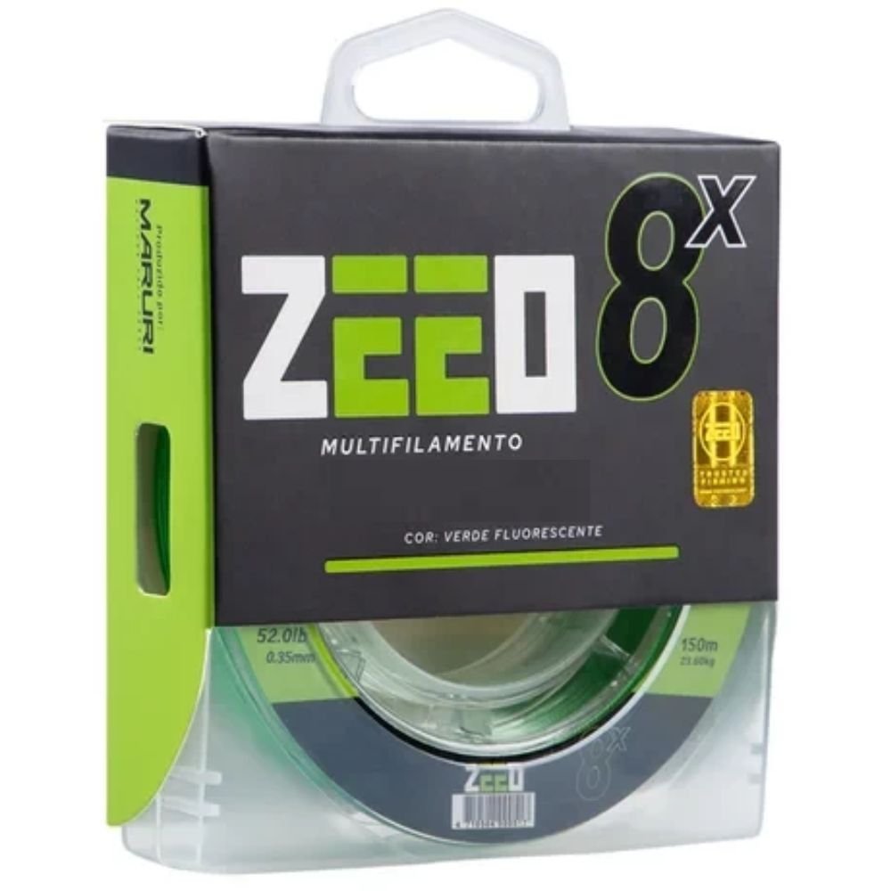 Linha Multifilamento Zeeo 8x 0,40mm 150m - Zeeo 8x Verde Fluorescente - 2
