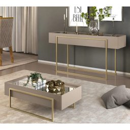 Aparador E Mesa De Centro Suri Amarula DJ Moveis - 1