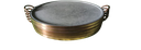Ver imagem 1 de Jogo 5 Formas de Pizza em Pedra Sabão de 37 Cm Externo