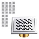 Ver imagem 1 de Ralo Inox 10x10 Kit 24 Uni Anti Odor Banheiro Lavabo Quintal Higienico Varanda Resistente Seguro