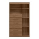 Ver imagem 1 de Cômoda Multiuso 1 Porta 6 Gavetas Maraba 1.6 Jatoba Santos Andirá