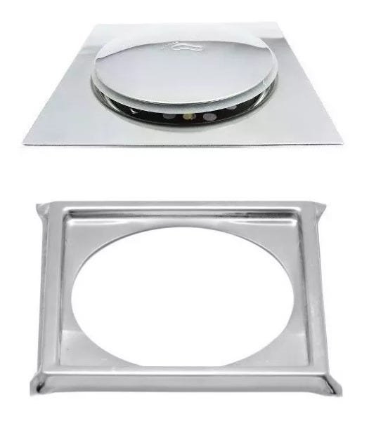 Kit Ralo Click Inox 10x10 / 15x15 + Porta Grelhas - 2 RALOS 10X10 + 1 RALO 15X15 + PORTA GRELHAS - 1