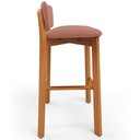 Ver imagem 6 de Kit 02 Banquetas Alta para Cozinha Sala de Jantar Bar Dara L02 Suede Rosê - Lyam Decor
