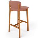 Ver imagem 7 de Kit 02 Banquetas Alta para Cozinha Sala de Jantar Bar Dara L02 Suede Rosê - Lyam Decor