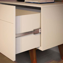 Ver imagem 5 de Rack Classic Sala Tv até 65 Polegadas Mdf 2 Gavetas Offwhite/nature 2.6m