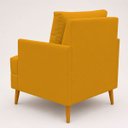 Ver imagem 3 de Poltrona Decorativa Serena para Sala Recepção Escritório Conforto Luxo Almofada Solta Contemporânea