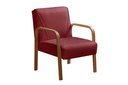Ver imagem 2 de Kit 04 Poltronas Cadeiras Decorativas Anita Para Sala Mesa De Jantar Quarto Recepção - Suede Bordô