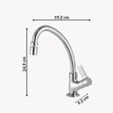 Ver imagem 4 de Torneira para Cozinha com Bica Móvel de Mesa Atria 1173 Bj AA Meber Metais Cromado