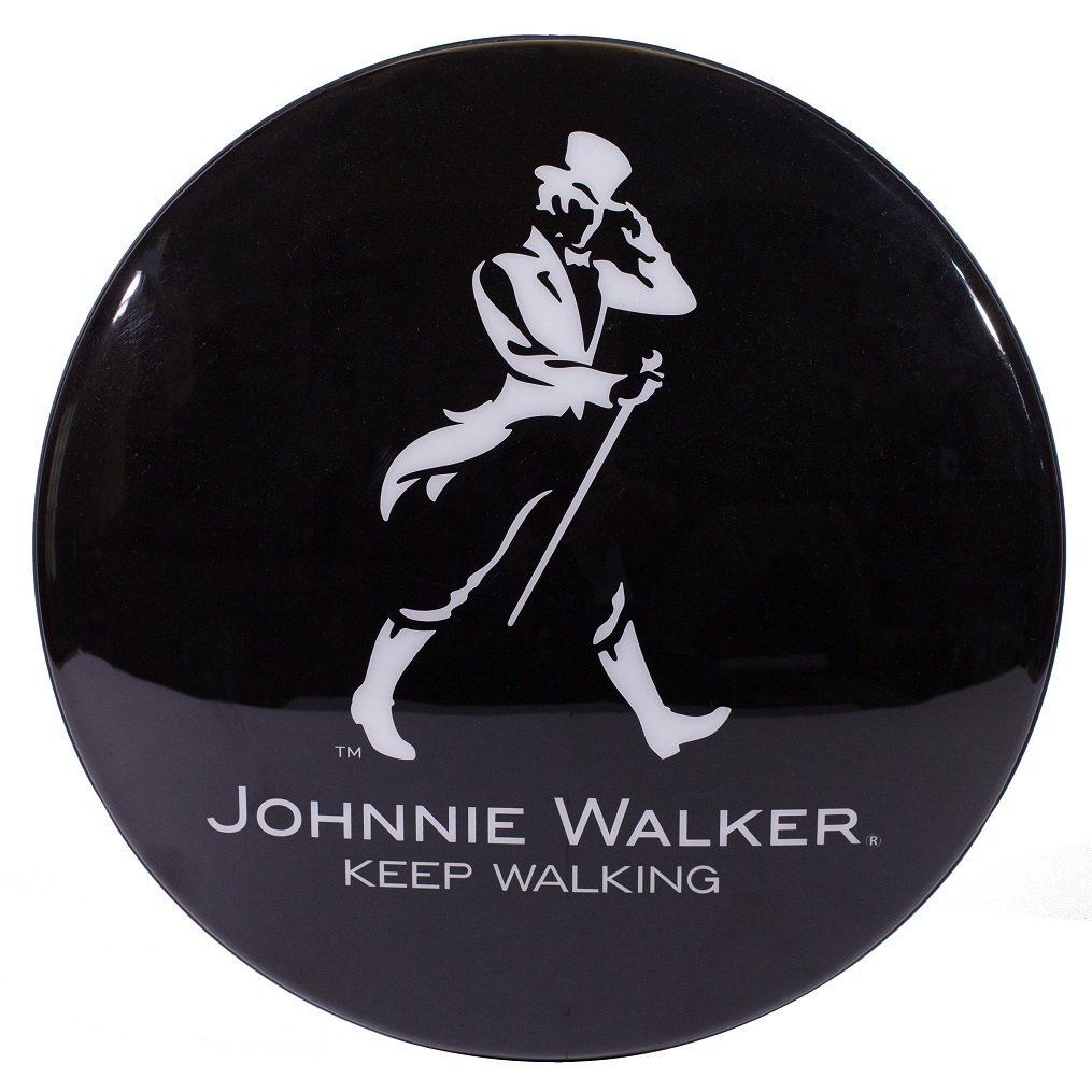 Luminoso de Parede Whisky Johnnie Walker P&b Retrô Vintage Bar,garagem,churrasqueira,espaço Gourmet