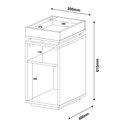 Ver imagem 6 de Mesa de Apoio Olivia Artely Preto/Pinho