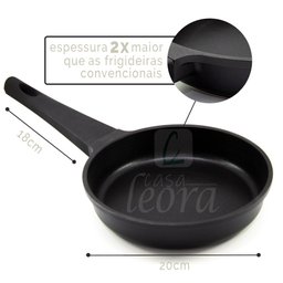 Frigideira Antiaderente Cerâmica sem Óleo Saveur Black 20cm - 2