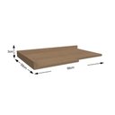 Ver imagem 2 de Tampo de Cozinha Modulado P/ Balcão Canto Reto E611 98cm Canela - Kappesberg