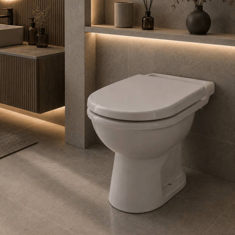 Tampa Assento Vaso Sanitária Calypso Incepa Almofadado Cinza Claro Ideal Lar