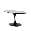 Ver imagem 1 de Base de Mesa de Jantar Oval Tampo 100x70 Cm até 137x90 Preto