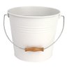 Balde Organizador Farmhouse Aço Galvanizado Branco 23,5 Cm - A\casa - 1