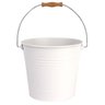 Balde Organizador Farmhouse Aço Galvanizado Branco 23,5 Cm - A\casa - 2