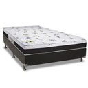 Ver imagem 1 de Cama Box Casal: Colchão Espuma Luckspuma D33/AG65 Aspen 50 + Base CRC Suede Black(138x188)