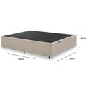 Ver imagem 2 de Base Cama Box Baú Casal com Pistão a Gás 138x188 Suede:bege