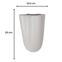 Ver imagem 2 de Vaso de Cerâmica Ravena Palha Fosco Dupla 28 Cm e 23,5 Cm