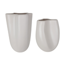 Ver imagem 1 de Vaso de Cerâmica Ravena Palha Fosco Dupla 28 Cm e 23,5 Cm