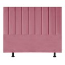 Ver imagem 1 de Cabeceira Estofada Cama Casal Queen Size 160 Cm Laura Suede Cor:rosa