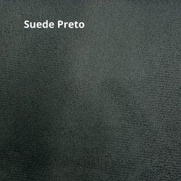 Sofá Rovere Retrátil 2 Módulos com Chaise Longue Direita* D'confort Design Suede Preto 76 - 2